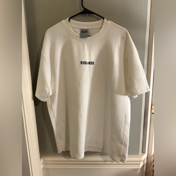 USHI x MSH White Logo T-Shirt — Size XL (Indie / Collab Piece) - Picture 2 of 7